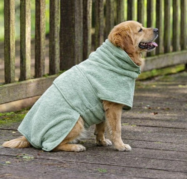  %100 Pamuk Köpek Bornozu Oeko-Tex Sertifikalı Süper Emici Havlu Bademantel